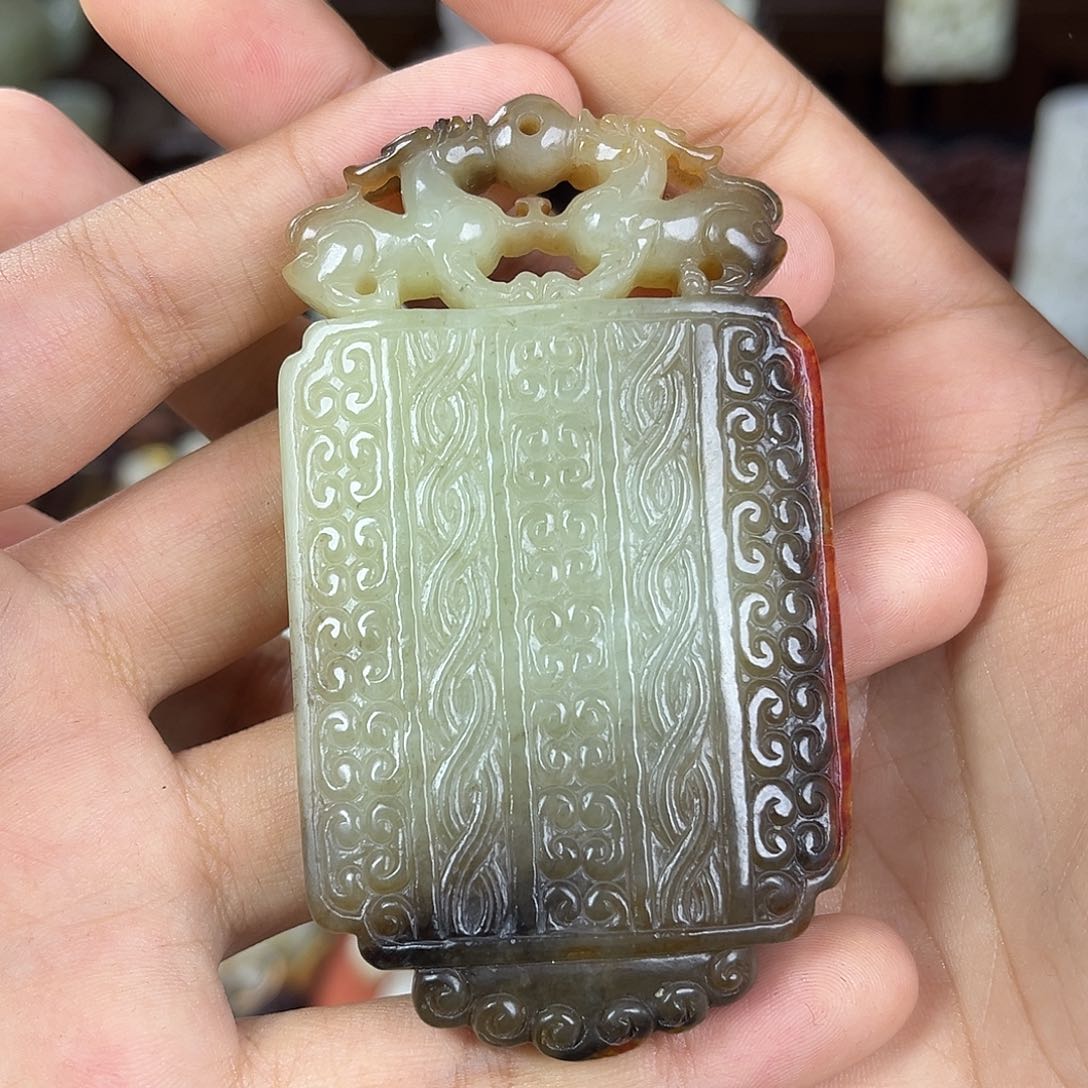 和田玉未镶嵌挂件用****6