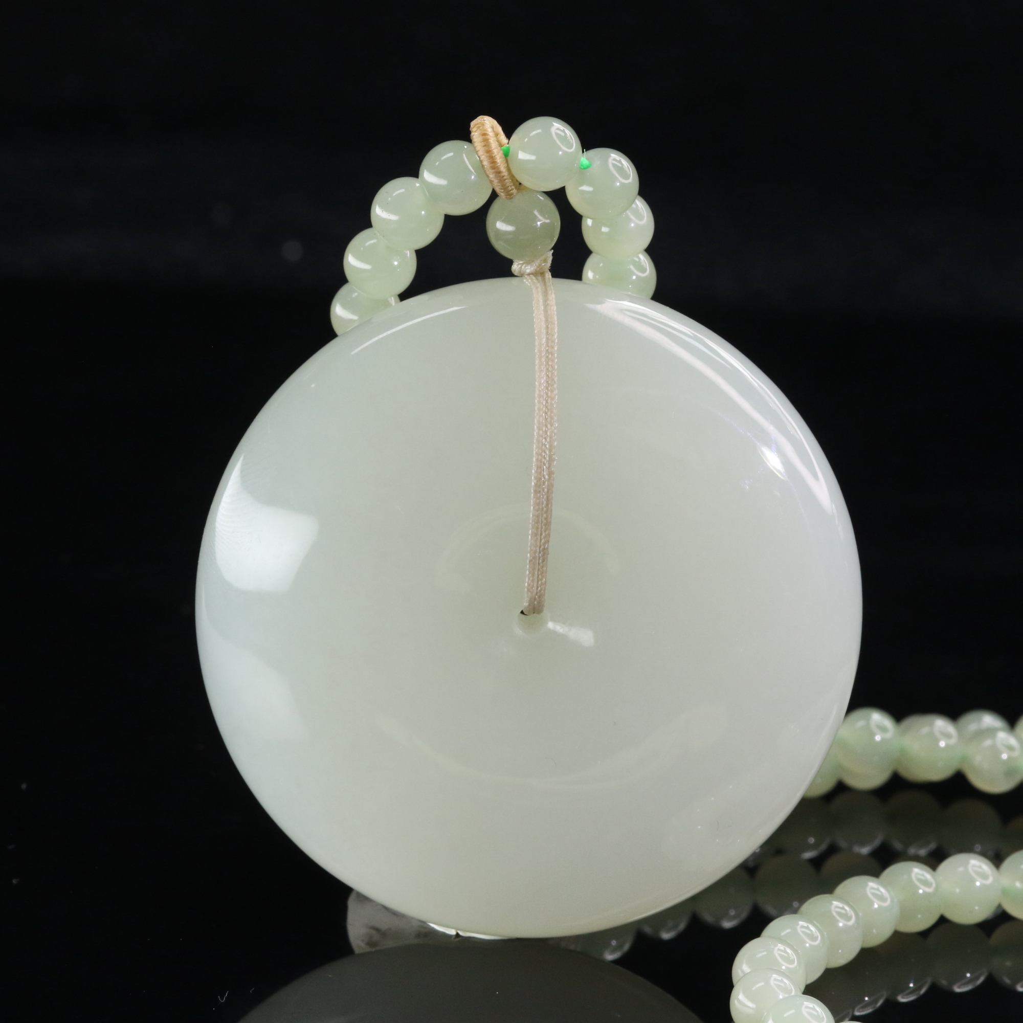 19和田玉晴水大扣/300351上海嘉禾拍卖