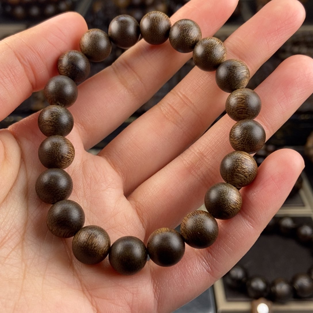 沉香手串玲***感越南芽庄白棋楠