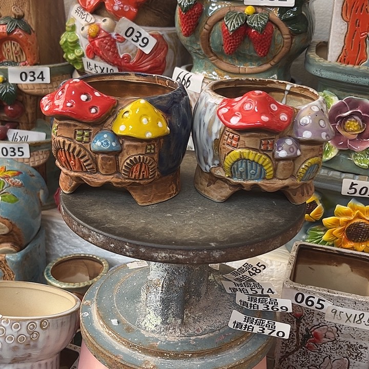 粗陶材质多肉花盆