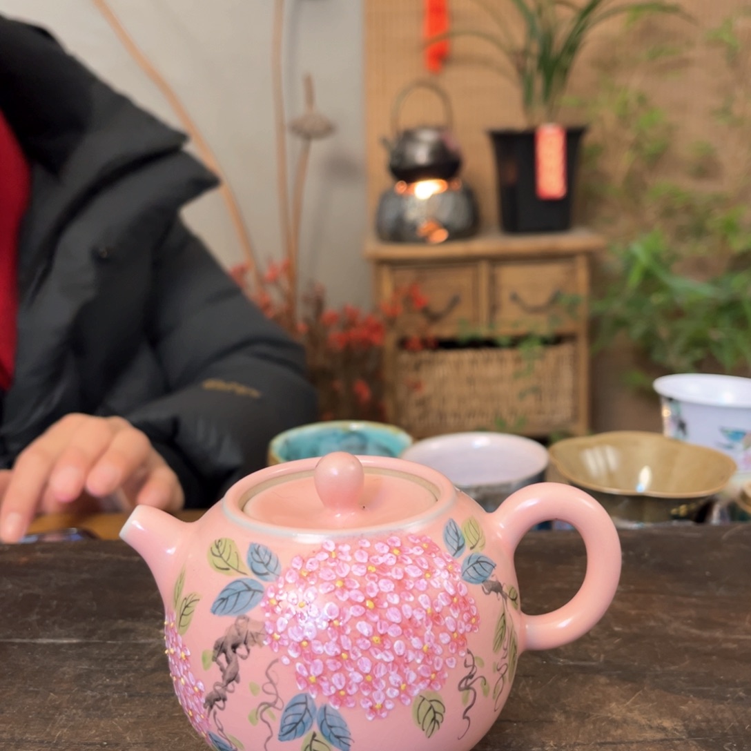 杯景德镇柴烧手绘杯