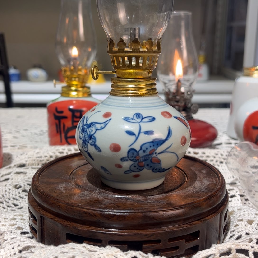 摆件景德镇陶瓷香薰灯