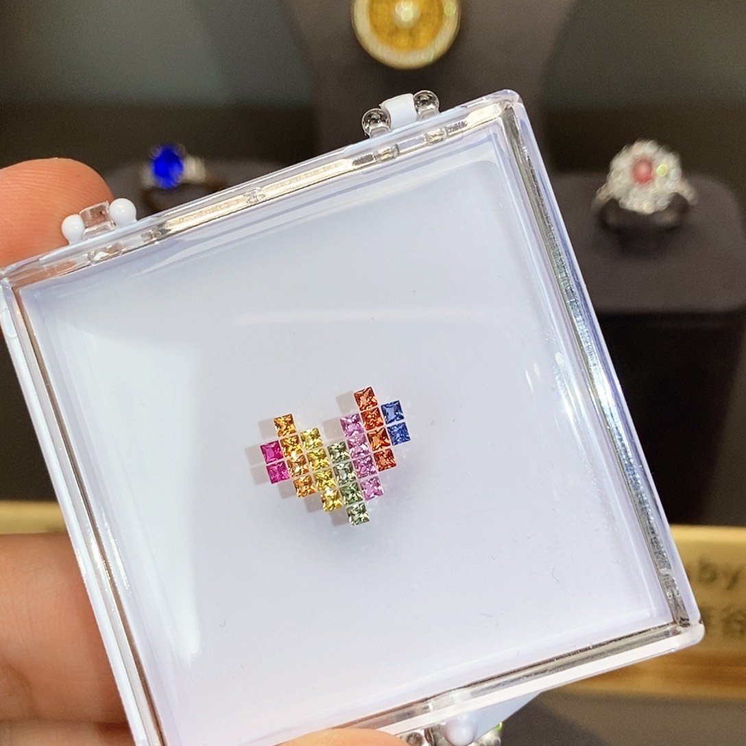 彩色蓝宝石裸石未镶嵌1克拉