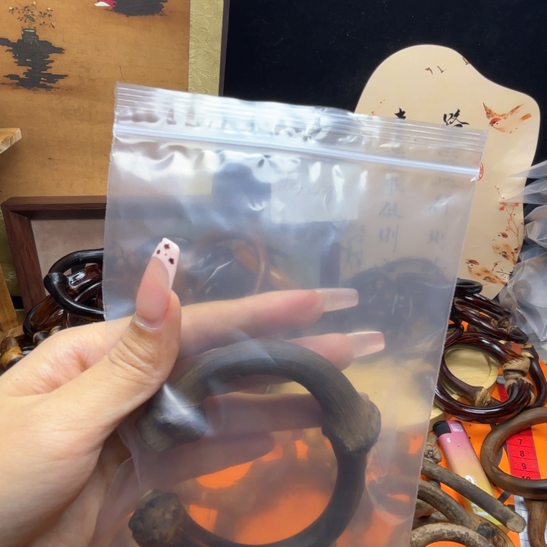 周***白木质非金属藤镯子