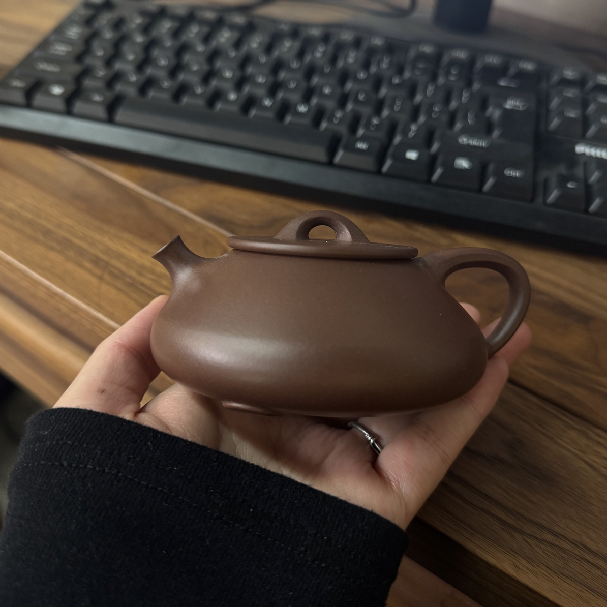 大蕴石瓢  大水潭紫泥 容量未知