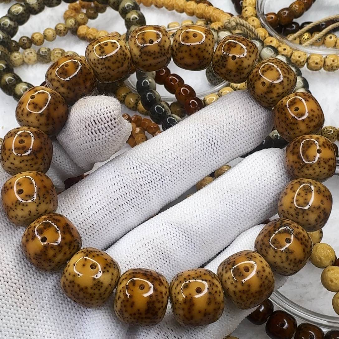 吊坠星月菩提14双金/古铜牛毛星