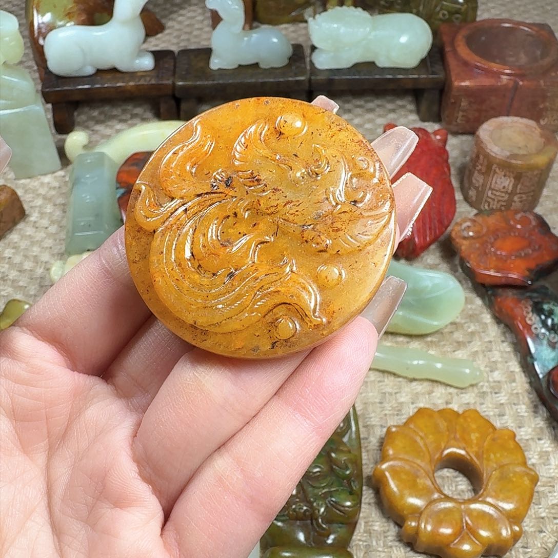 白玉菩提吊坠挂件