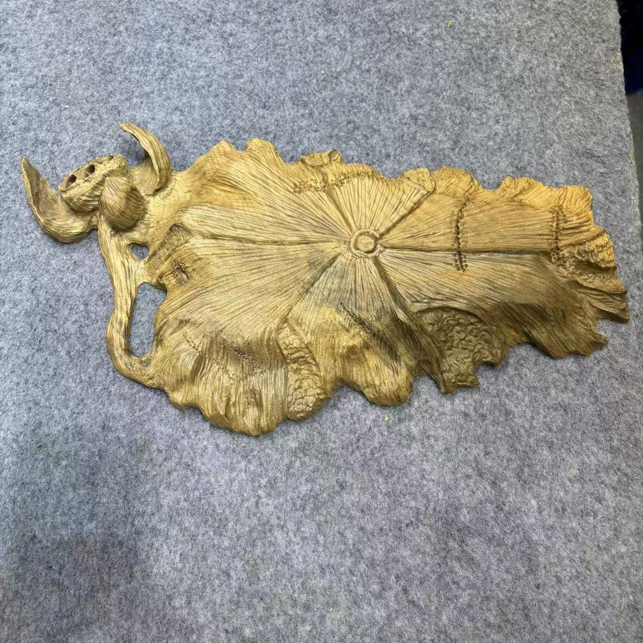 手工雕刻茶则果盘