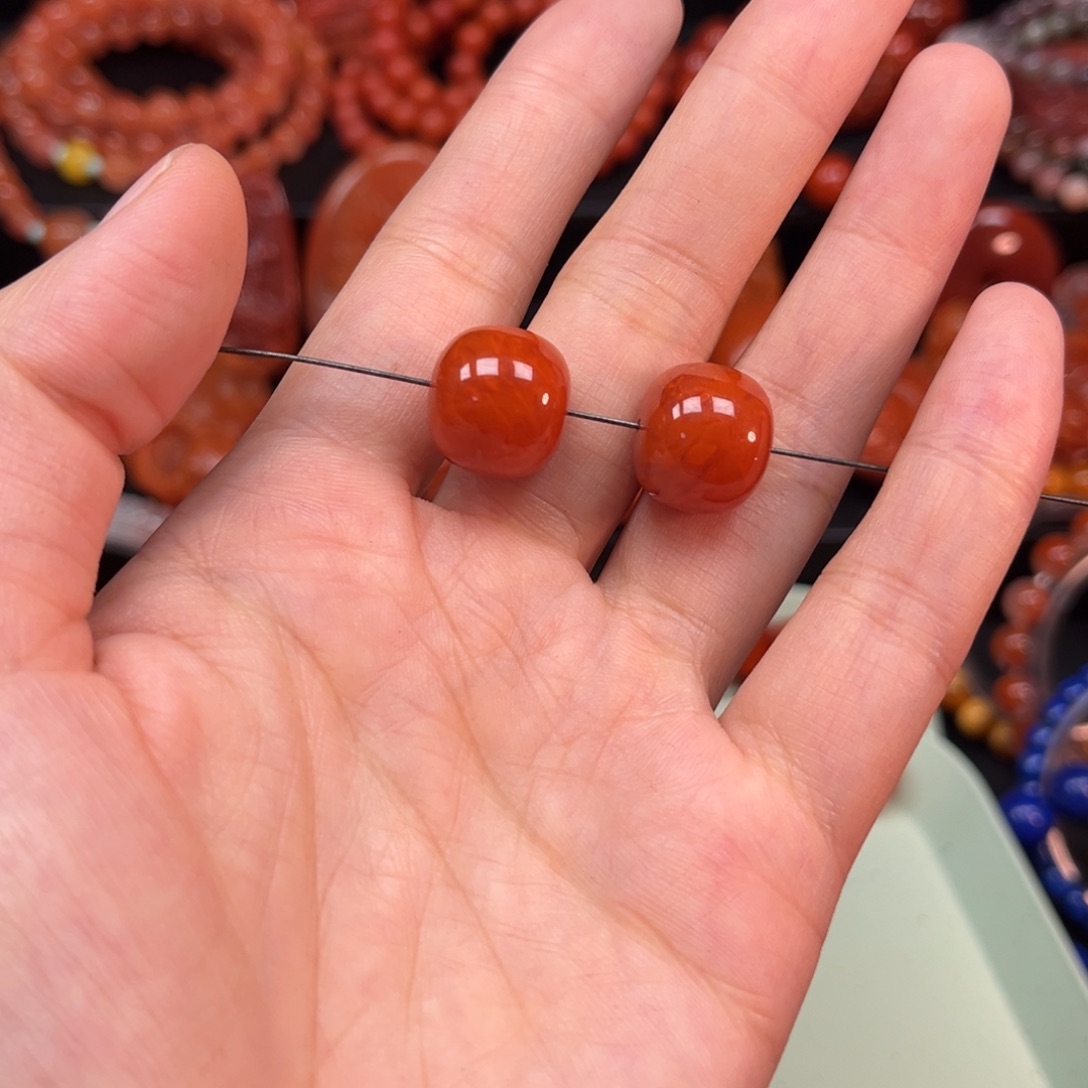 妙***华南红玛瑙未镶嵌配饰15x13