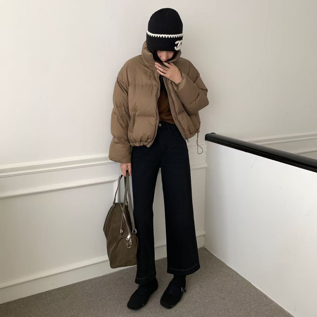 Louloudou 35700 秋季植绒高腰四面弹奶奶裤