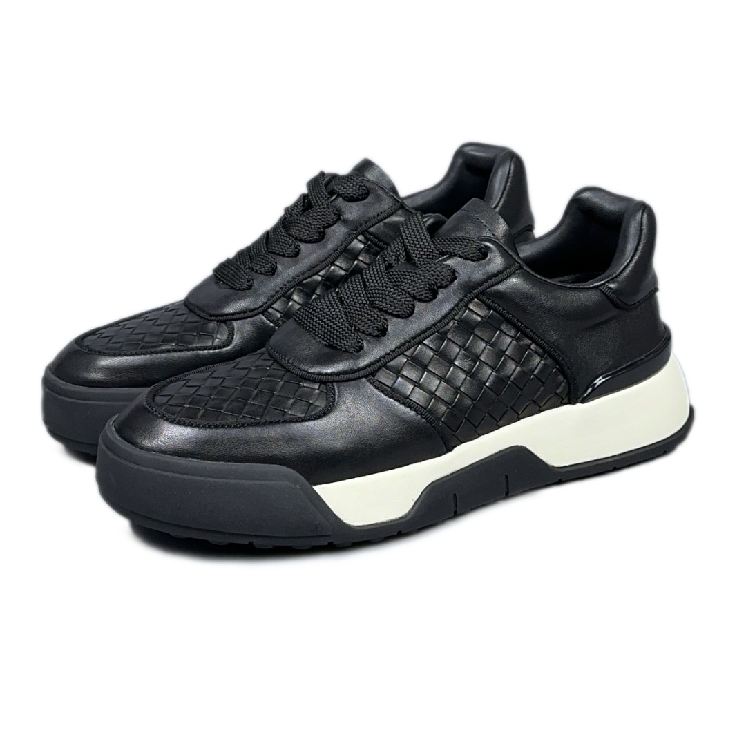 BIEUBRAYR/【断码特价】编织皮男士高端经典超轻底手工男鞋