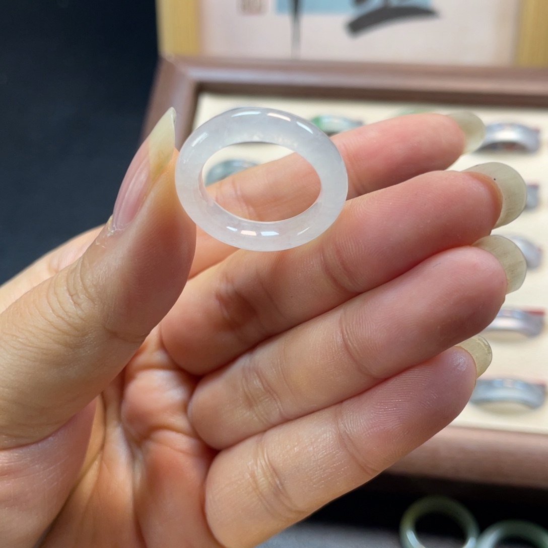 *****翡翠未镶嵌戒圈开播福利15