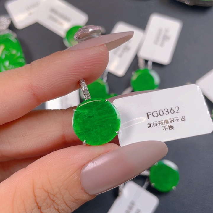 【闪购商品】翡翠银S925镶嵌颈饰一**✨翡翠