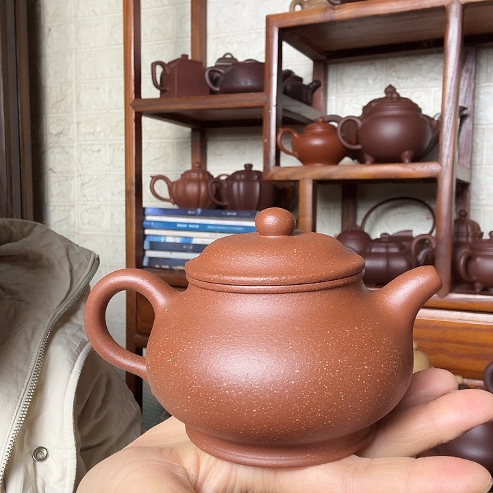 茶壶紫砂潘壶280cc精工半手工