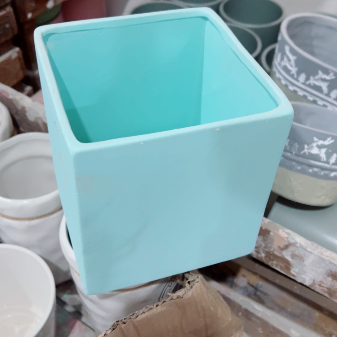 有孔，陶瓷花盆满10米包邮发货