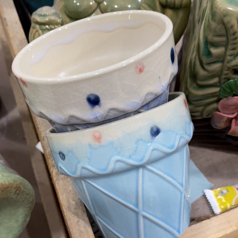 陶瓷冰淇淋紫色，蓝色3133133