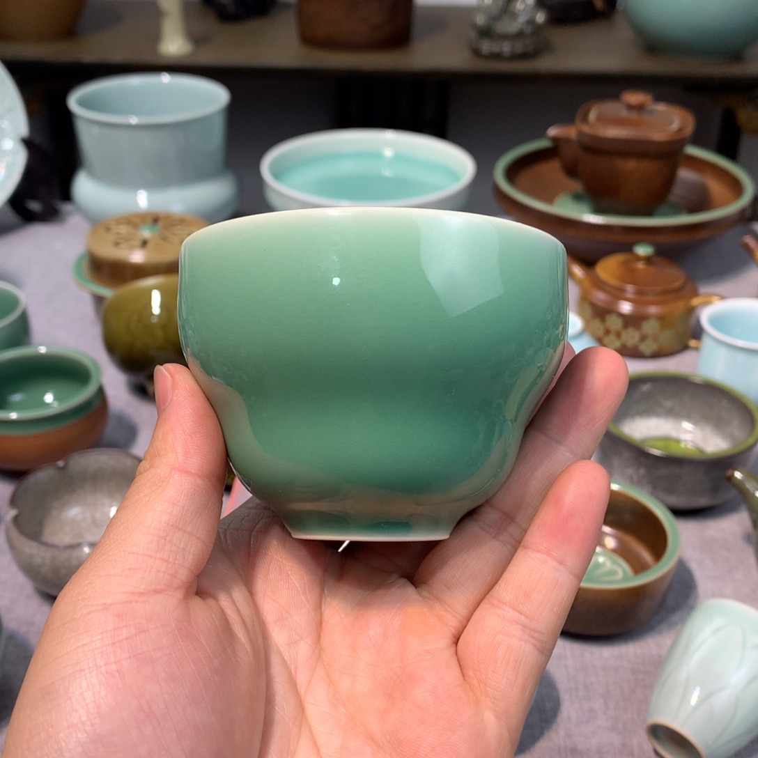 龙泉青瓷葫芦主人杯