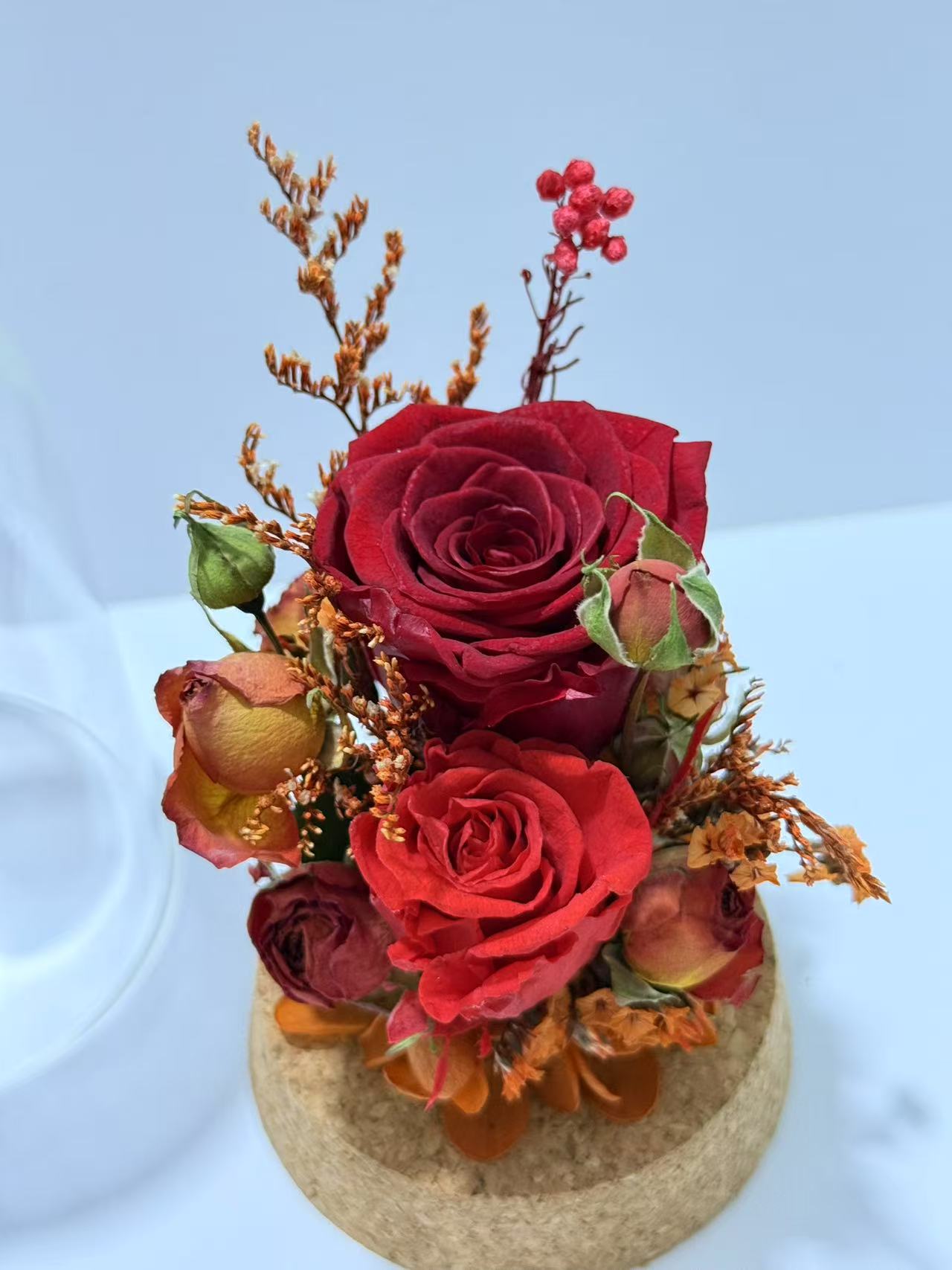 永生花客厅玫瑰花玫瑰礼物永恒的寓意520礼物