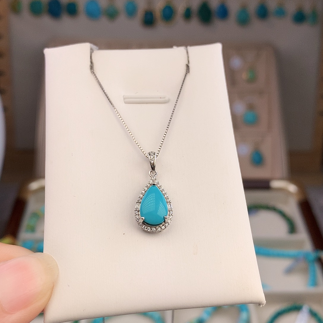 绿松石未镶嵌吊坠(不含链)