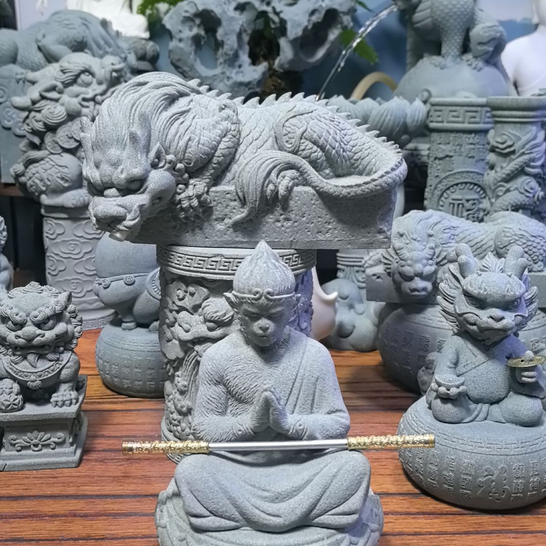 人造石青砂石造景摆件