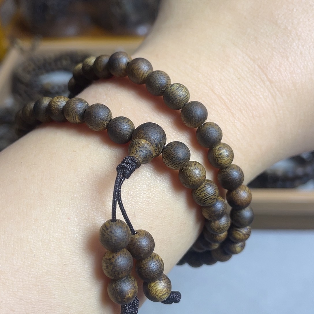 沉香碎屑沉香棋楠沉香老料双圈6mm花香蜜香