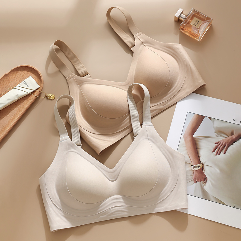 1.5厚中薄杯舒适聚拢上托防下垂文胸无痕双重提拉以全固定内衣女