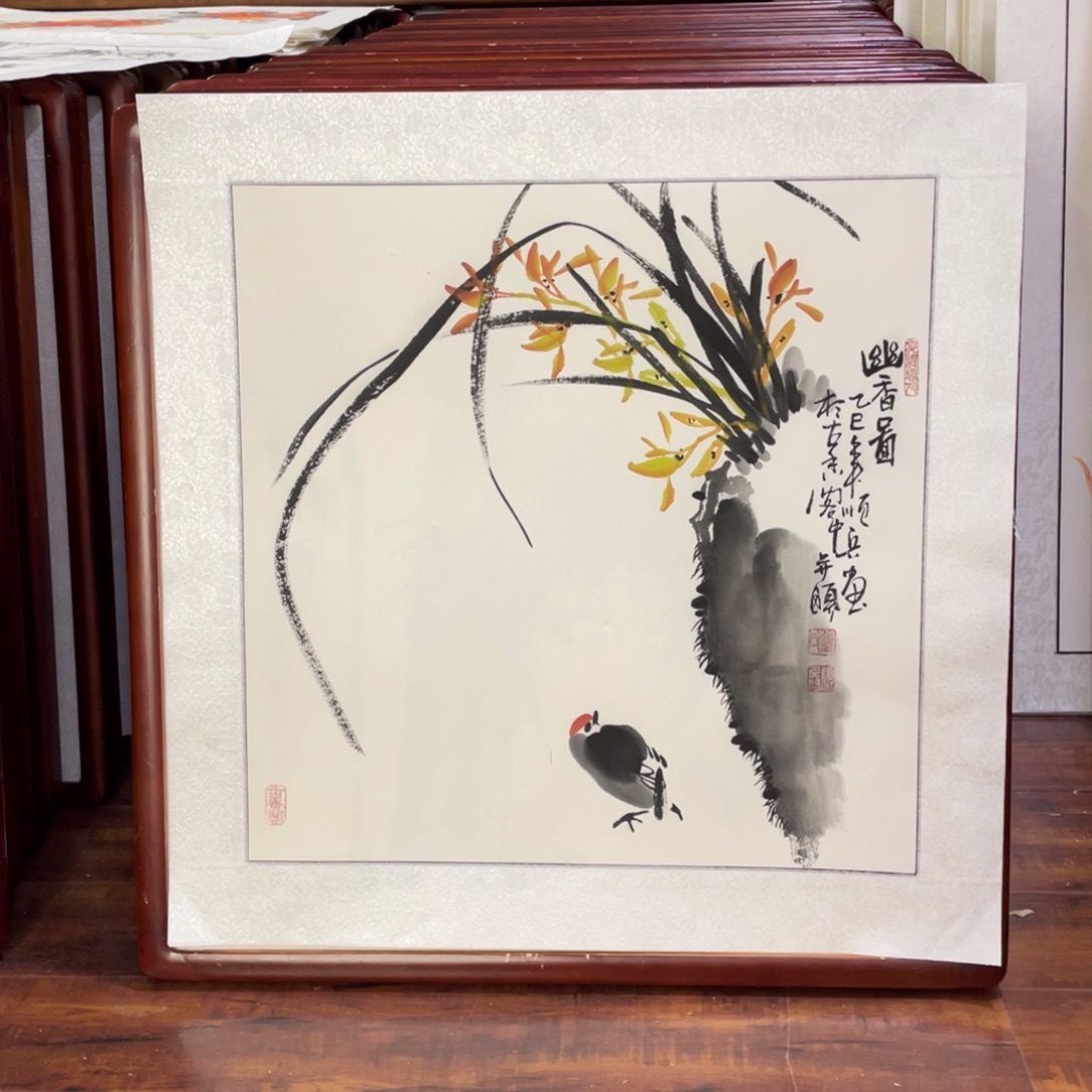 国画带框尺寸63*63厘米