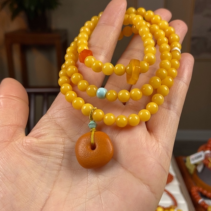 琥珀手链未镶嵌蜜蜡手串6