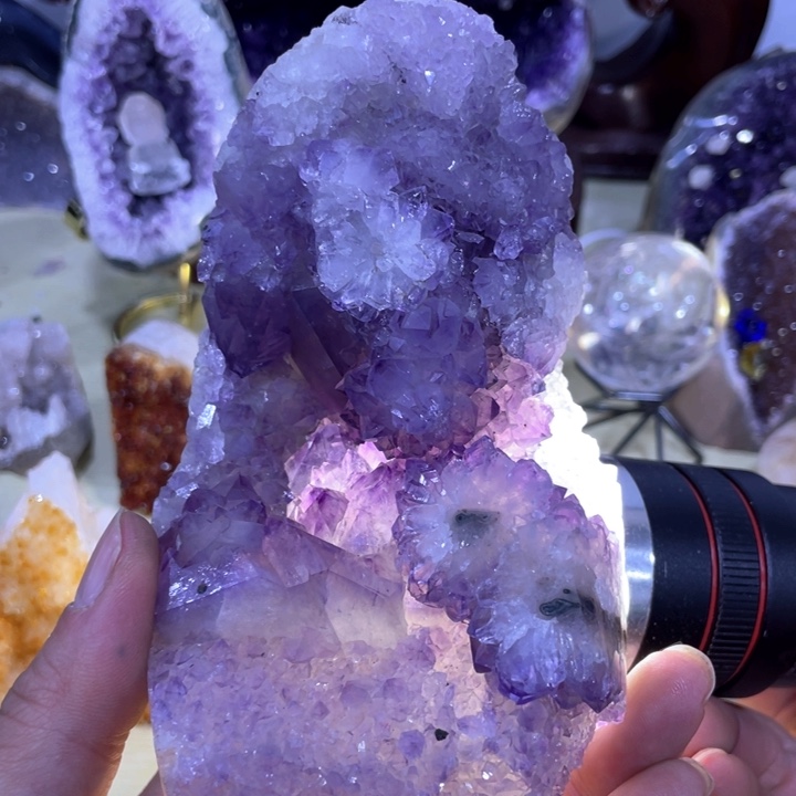 方解石未镶嵌紫晶