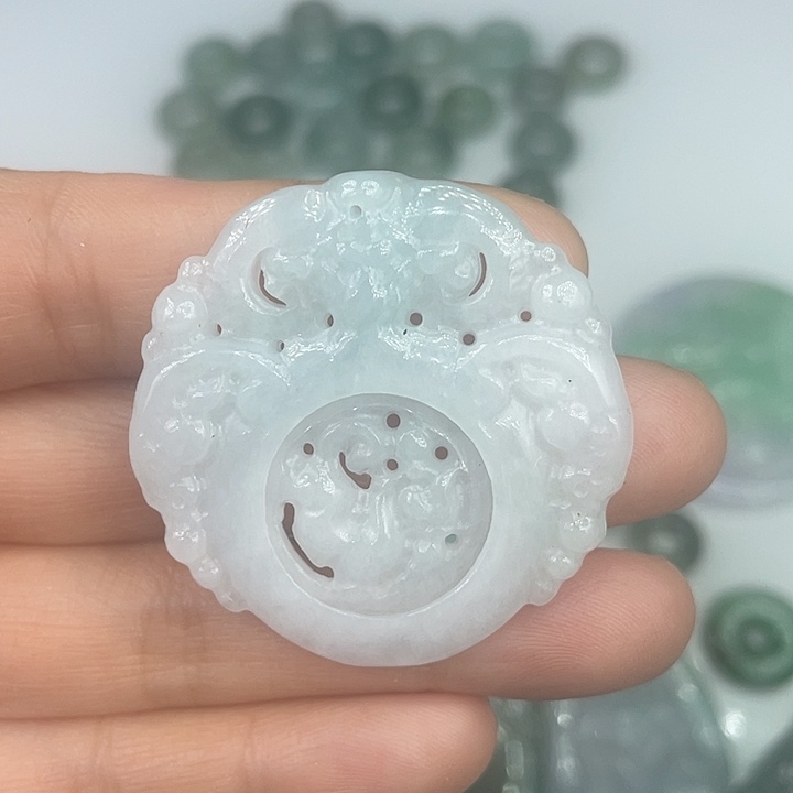 定制翡翠未镶嵌翡翠吊坠