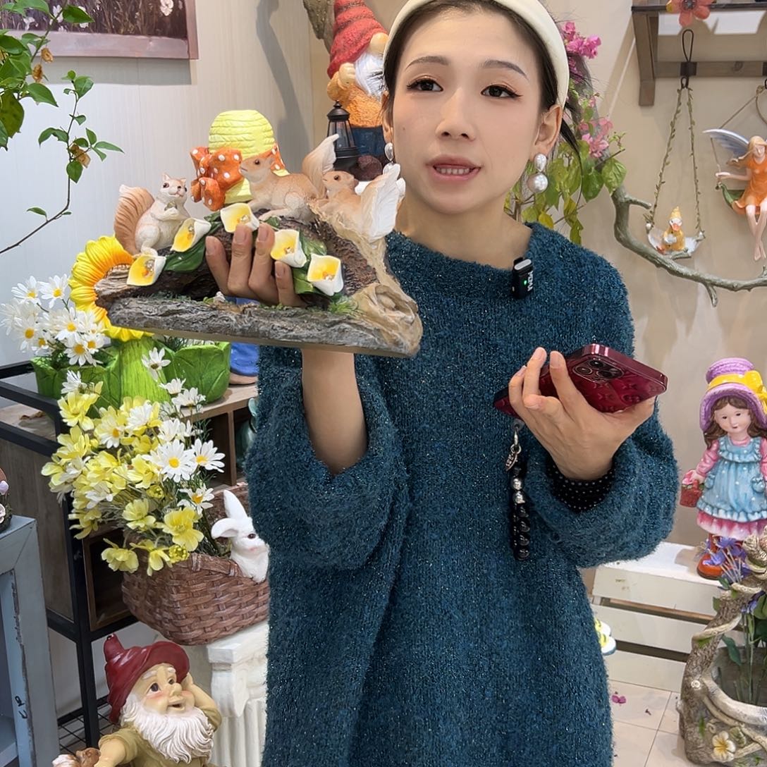 花园摆件红红火火