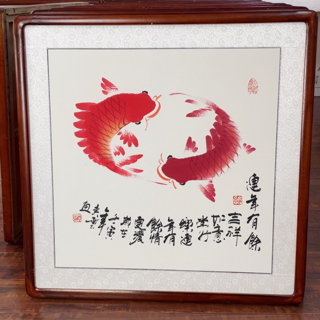 国画带框尺寸63*63厘米