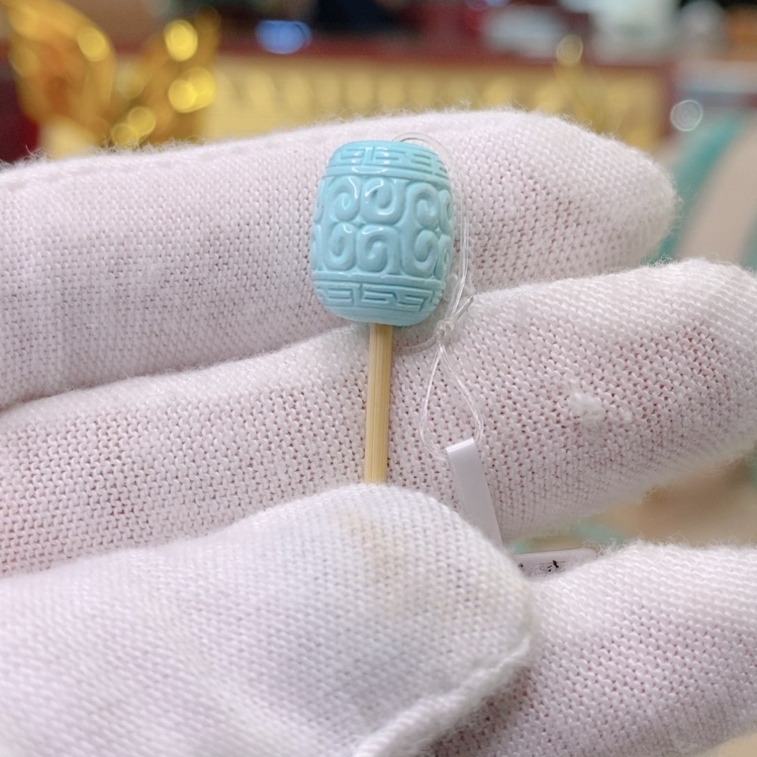 绿松石珠子未镶嵌