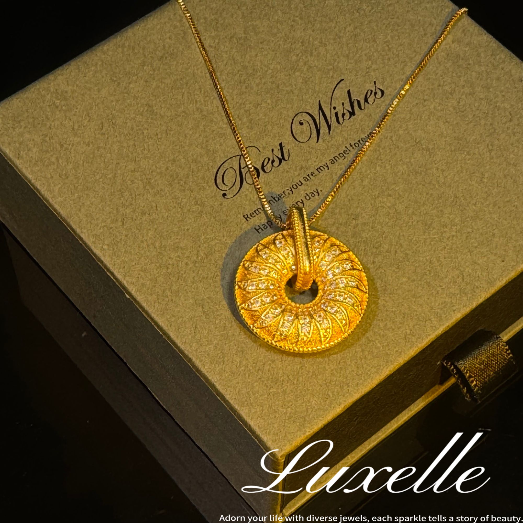 合金吊坠 镀K金 古☆【时来运转】Luxelle吊坠