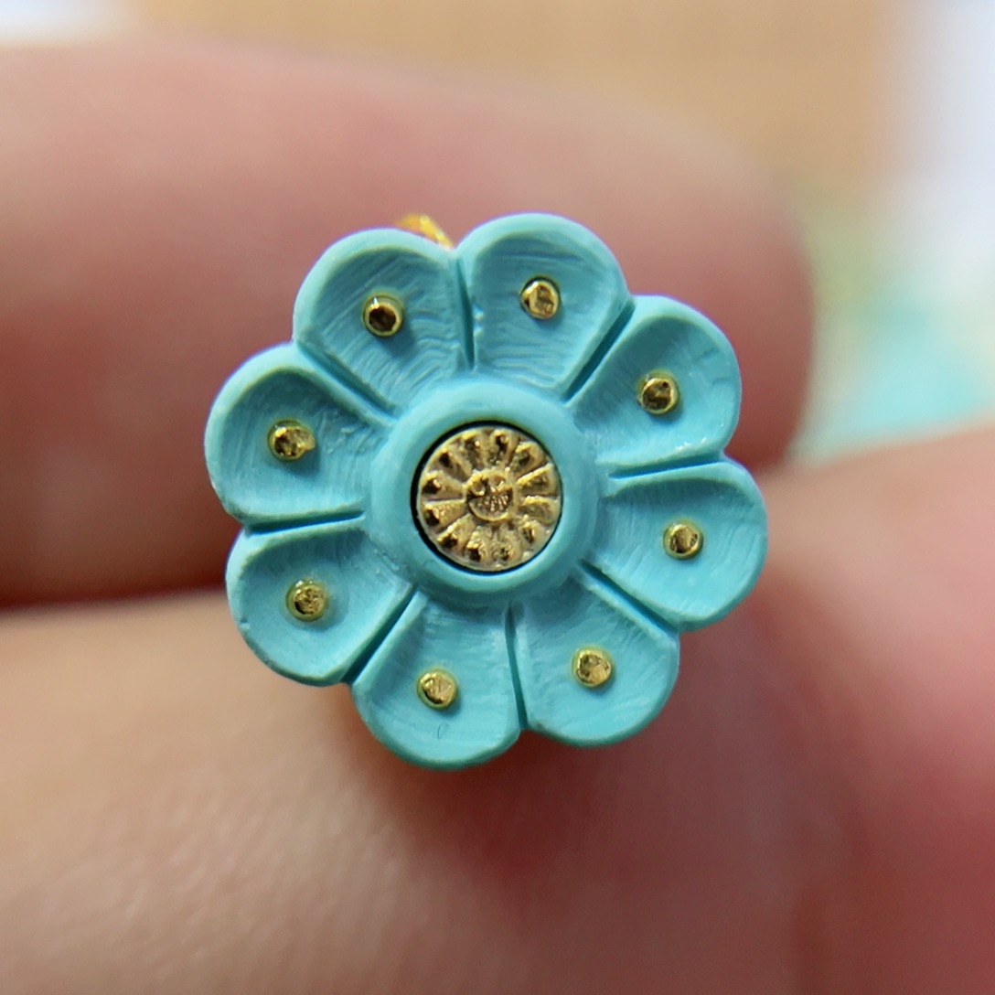 绿松石配饰18K金镶嵌