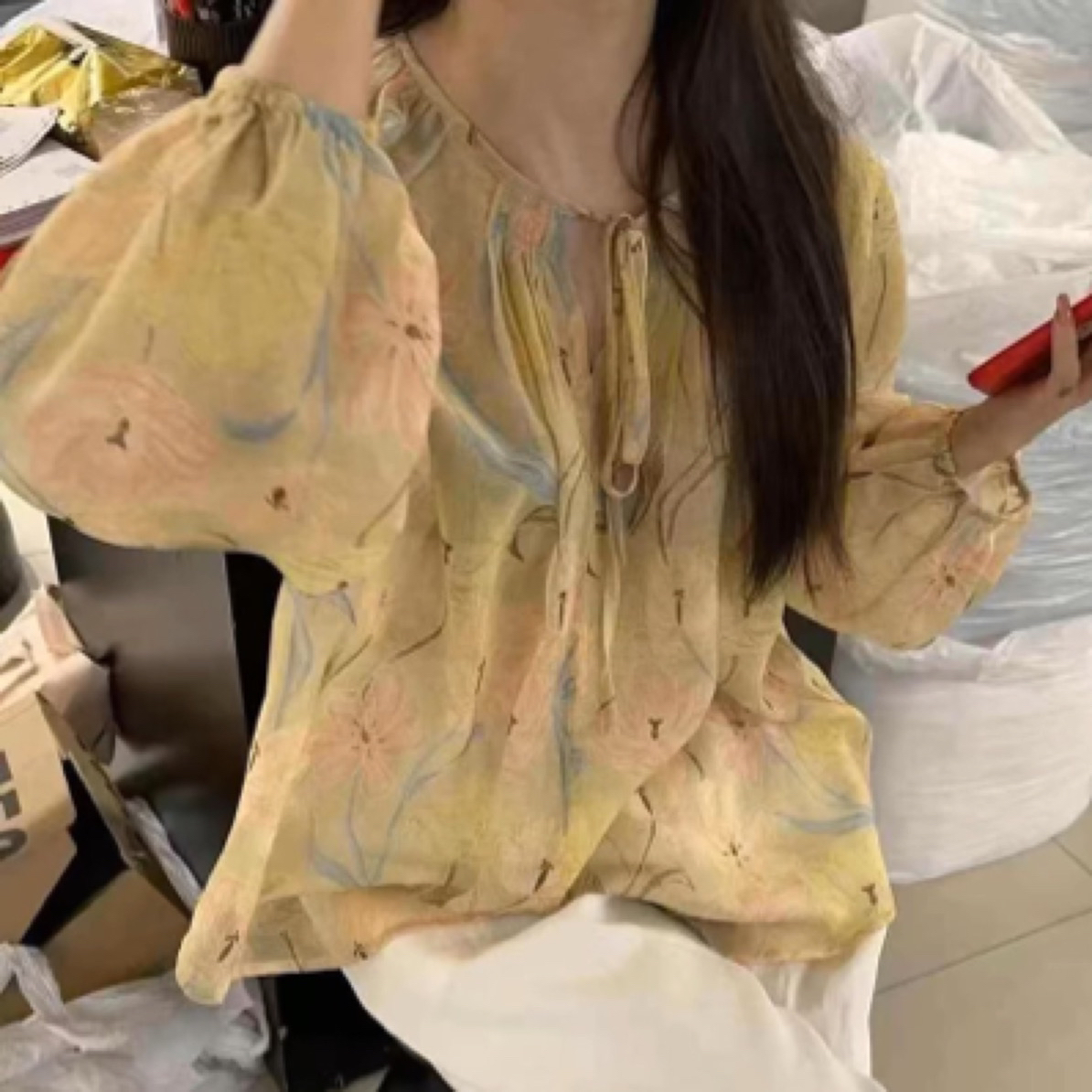 大奥奥女装（151-200编码）衬衫慵懒连衣裙