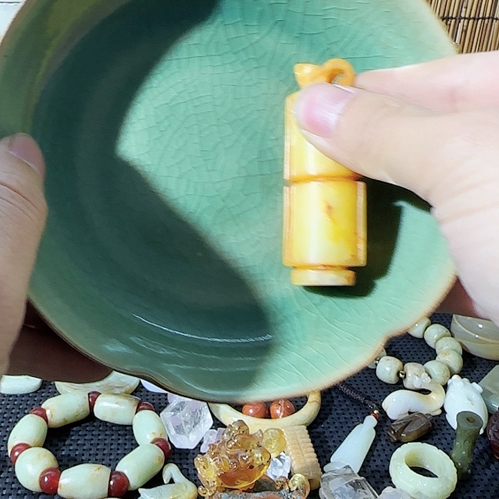 瓷片爱**方瓷器摆件摆件工艺瓷器46686
