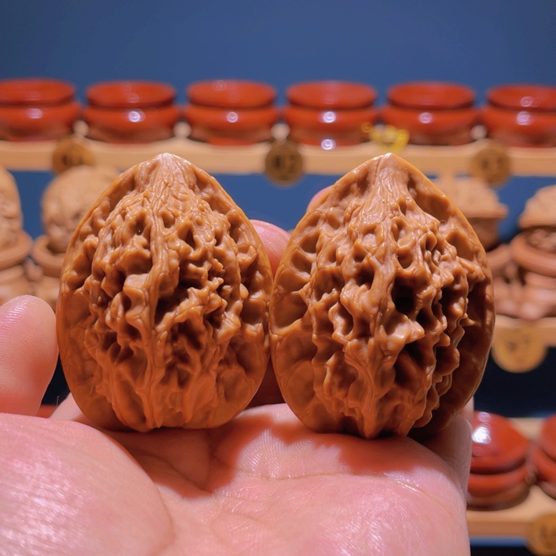 核桃手串/手链40左右野生鸡心核桃