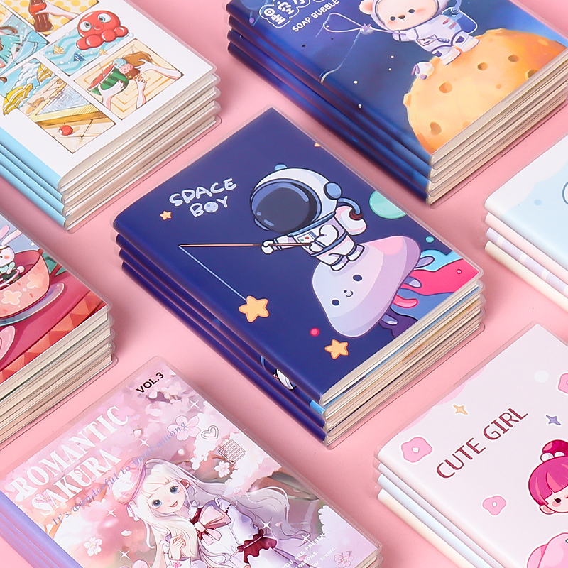 学生小本子便携式随身小号64K记事本小学生日记本手帐本口袋本