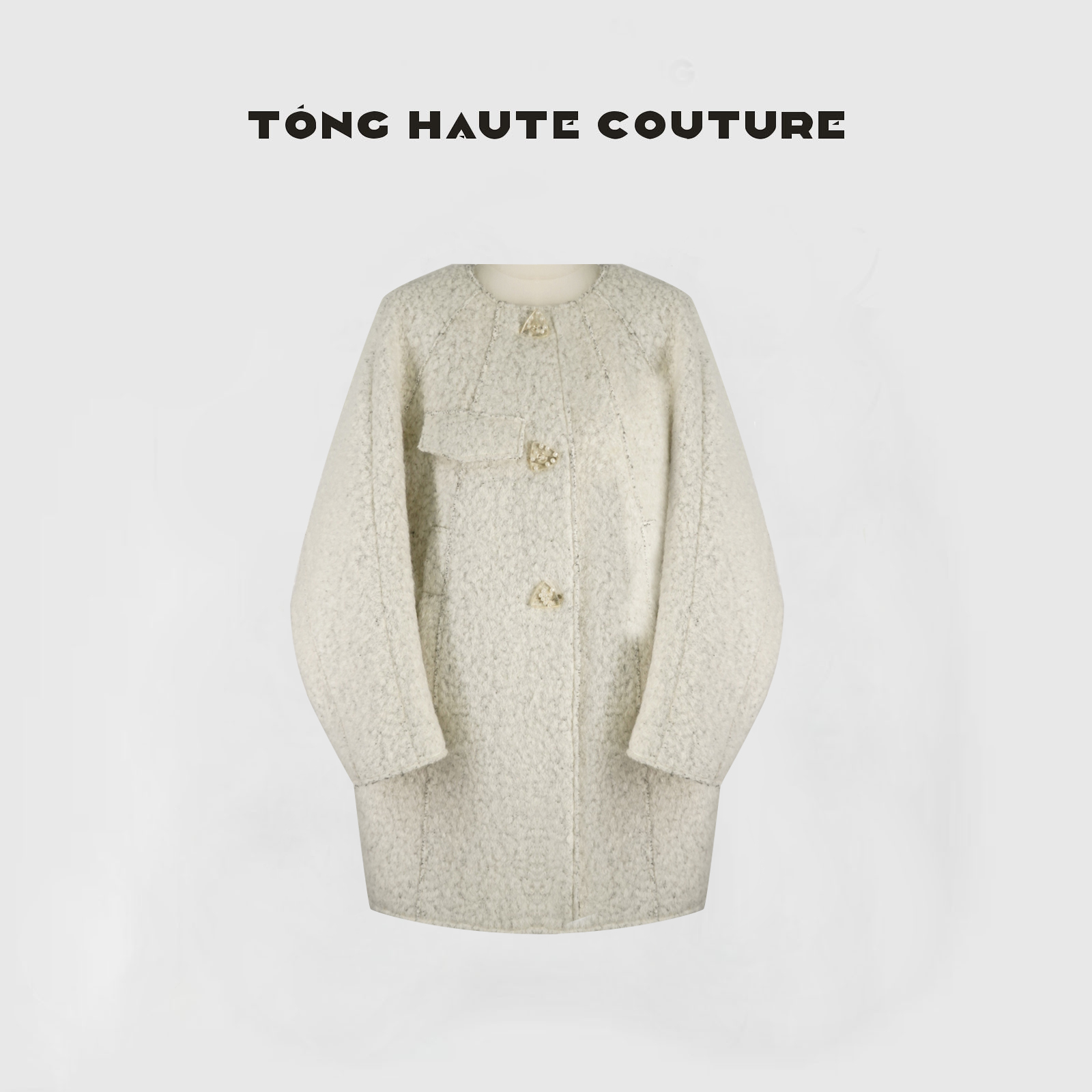 【漠日】冬季新款羊驼毛+羊毛+马海毛轻奢时尚大衣 YW704