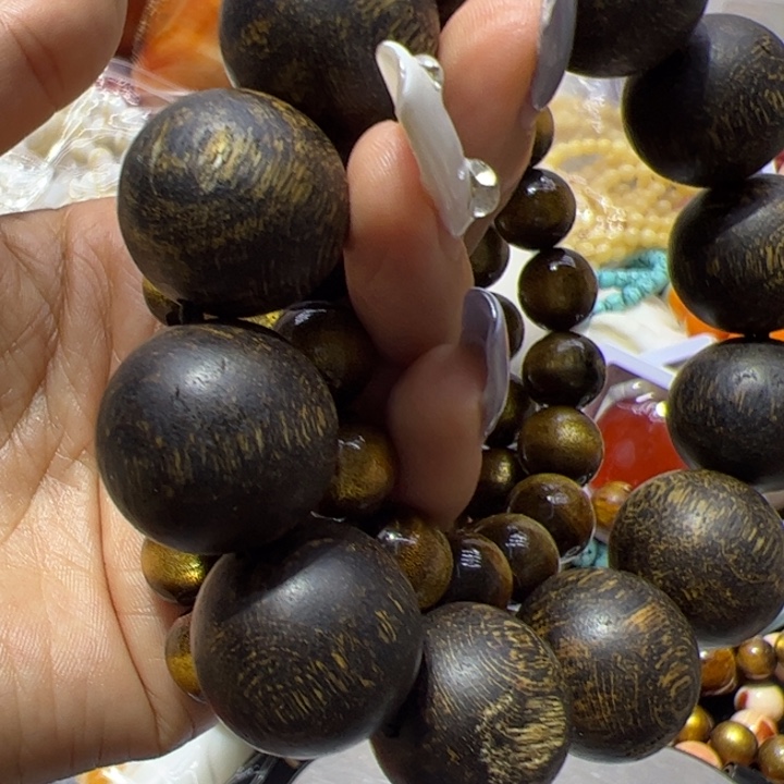 大果紫檀（缅甸花梨）12柳手串