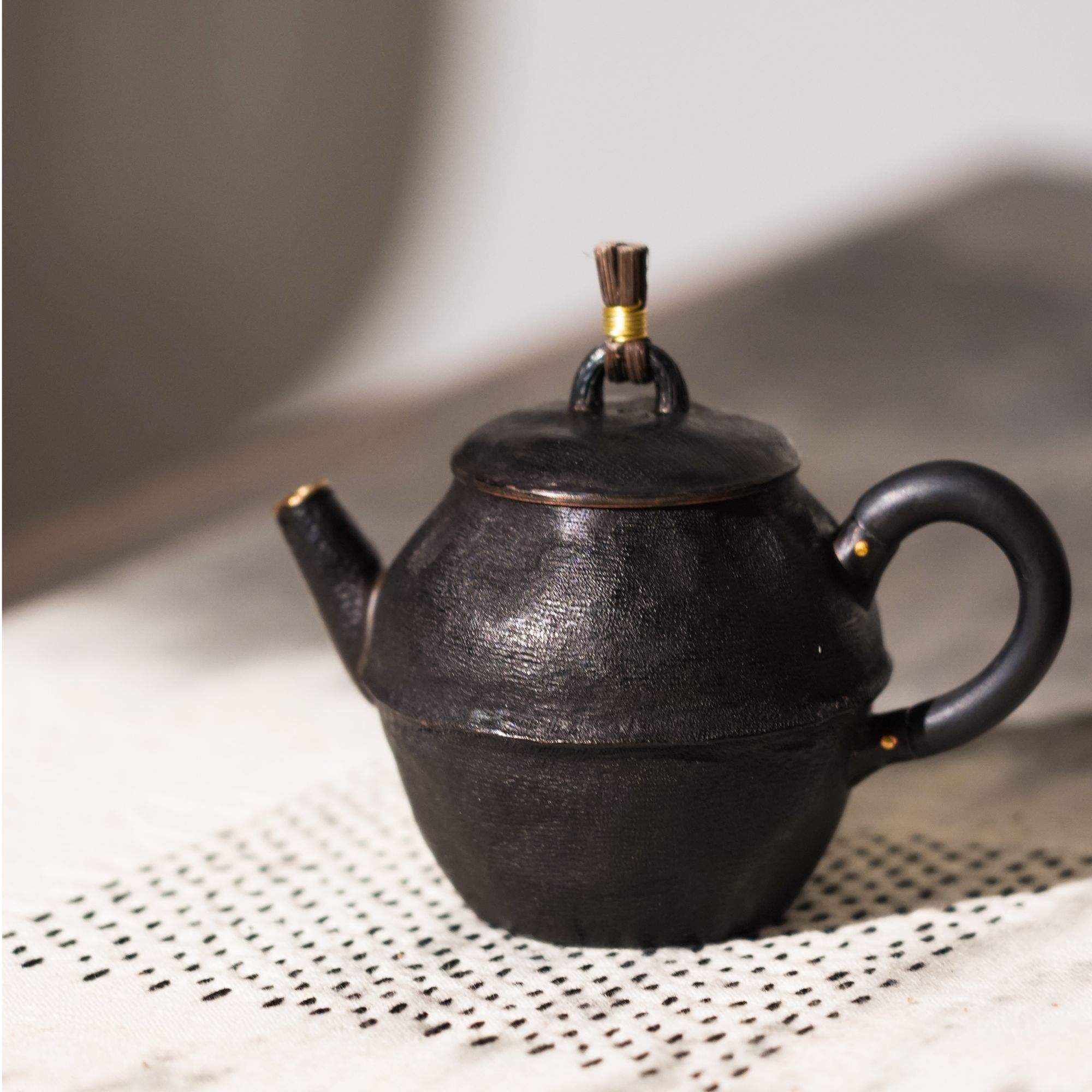 复古做旧风格手工腰线壶陶瓷泡茶壶精致实用