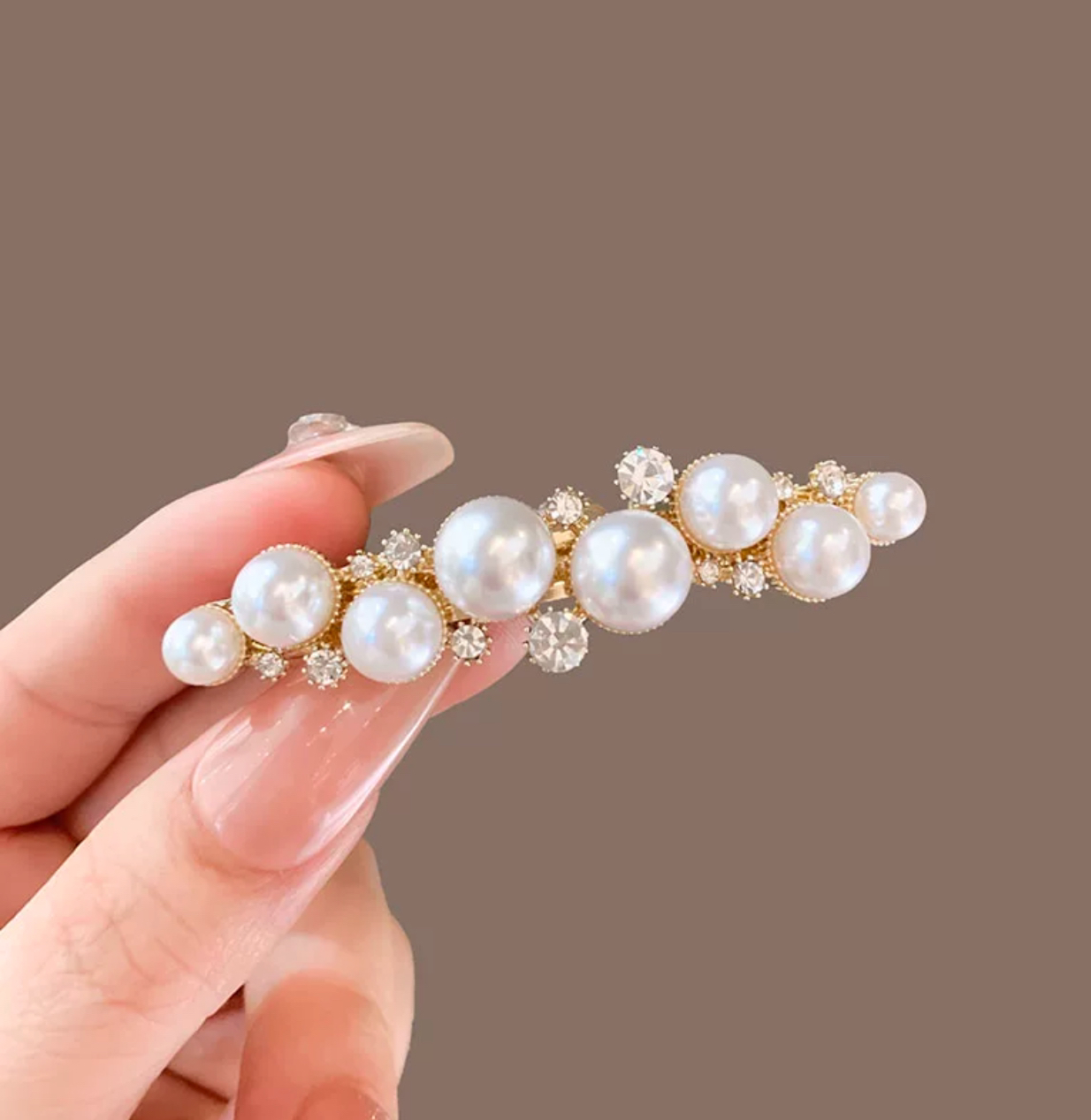 法式少女风女顶夹发夹鲨鱼夹韩式发饰优雅时尚简约抓夹一字夹