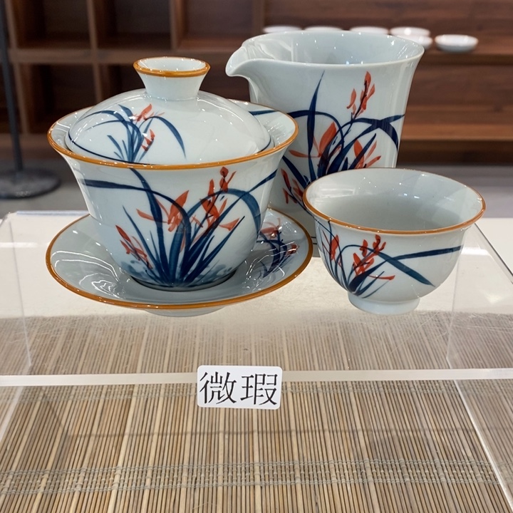 釉下老陶泥手工绘制