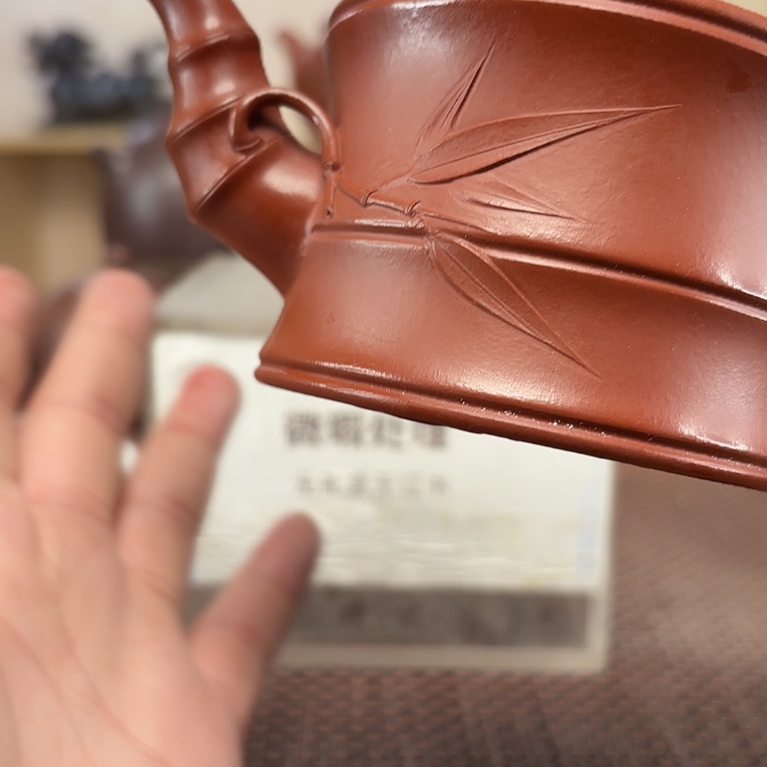 财***爷茶壶紫砂微瑕处理