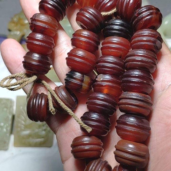 玛瑙/玉髓颈饰合金多**后