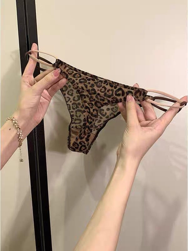 [MID蜜朵儿】舒适豹纹 性感日系可爱女士内裤低腰少女时尚网红