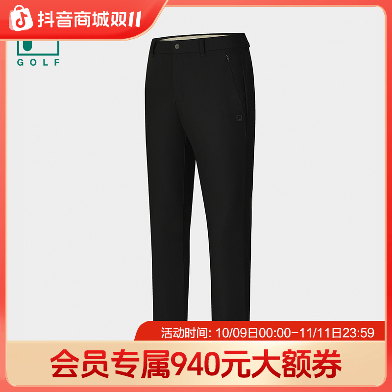 【高尔夫POLO】Fila/斐乐长裤男款商务休闲直筒裤A11M535601F