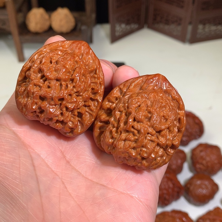 文玩核桃把件官帽19.43