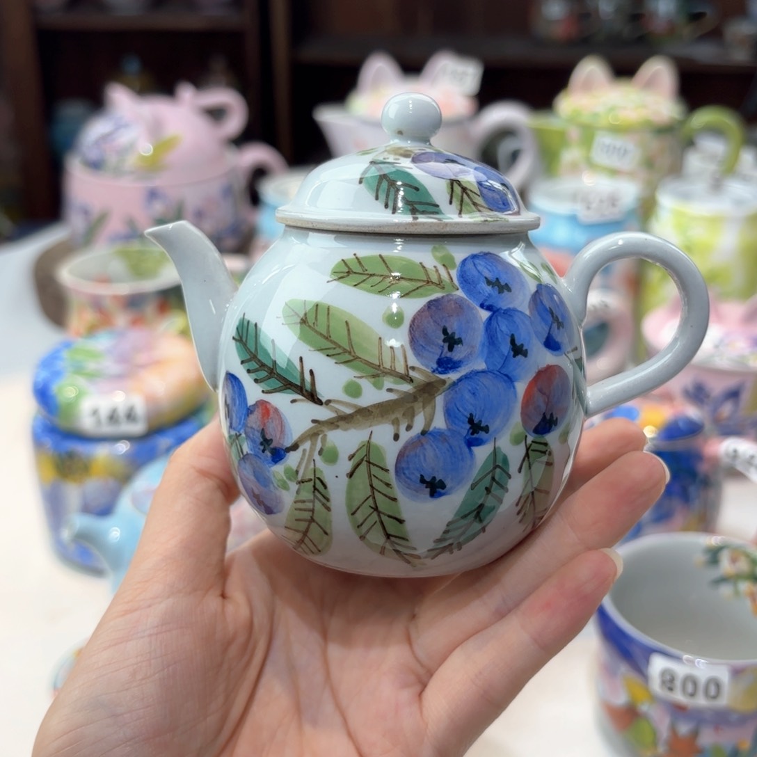 景德镇手绘高温釉下彩陶瓷茶具